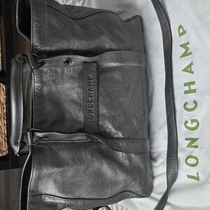 Longchamp "3D" Leather Tote With Dust Bag